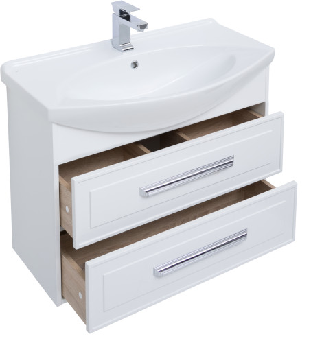 Тумба под раковину Aquanet Остин 85 белый (под раковину Стиль)