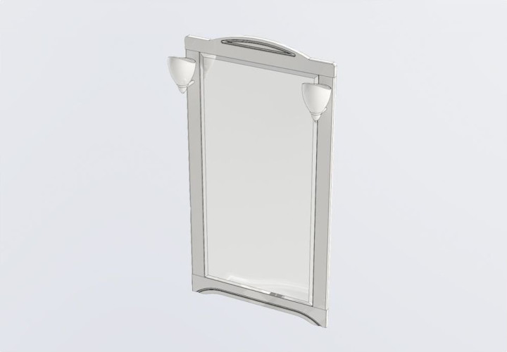 Зеркало Aquanet Луис 70 бежевый