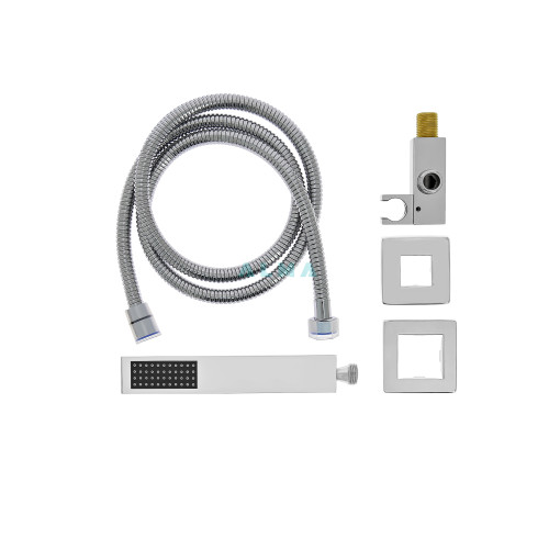 Встраиваемый душевой комплект со смесителем Liros, хром 3 режима