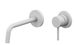 Смеситель для раковины Paffoni LIGHT встраиваемый, белый матовый (LIG007BO70)