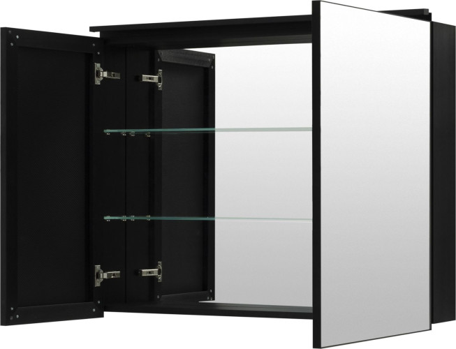 Зеркальный шкаф De Aqua Алюминиум 100 черный 261761