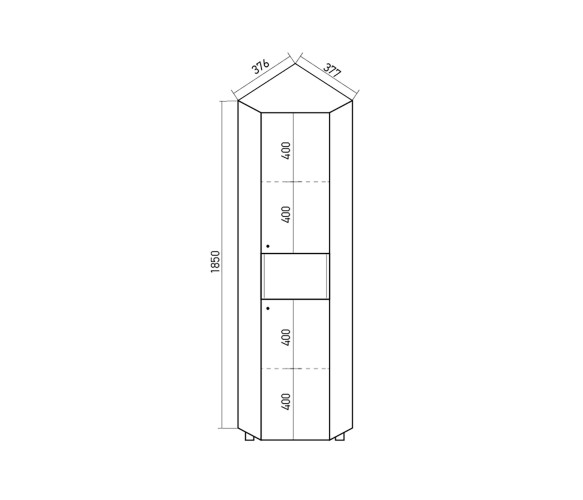 Пенал MIXLINE Ларч-36 правый (510652)