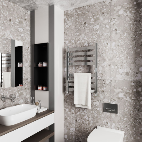 Полотенцесушитель электрический (лесенка) Bauedge Elite DB-0051, 50x80 см