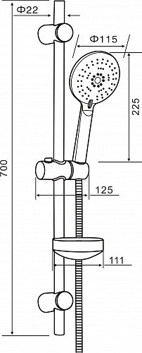 Душевой гарнитур Orange O-Shower OS042