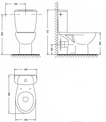 Унитаз Gala Elia 18180