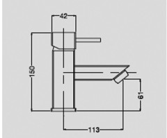 Смеситель Bugnatese Pbox 9413