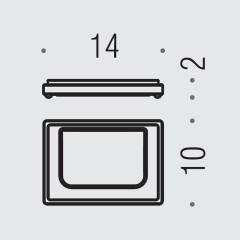 Мыльница Colombo Design Look B1640.RRO