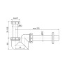 Сифон для умывальника и биде Alcadrain, пластик _32 (AG210902132)