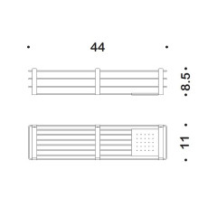 Полка корзина Colombo Design Angolare B9633.000