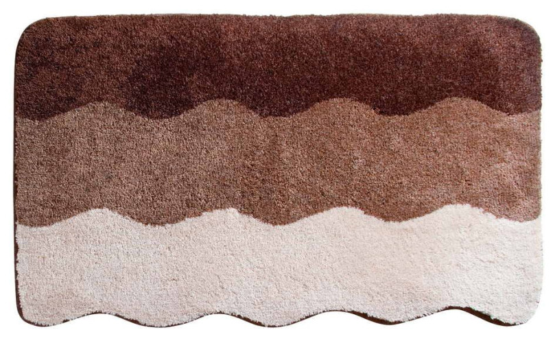 Batex Swing, односторонний прямоугольный коврик из 100% полиакрила, размер 60х100 см, цвет коричневый