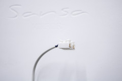 Зеркало Galaxy 90 black с подсветкой Sansa