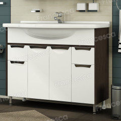 Тумба для комплекта Francesca Версаль 100 белый/венге (2ящ+4дв)