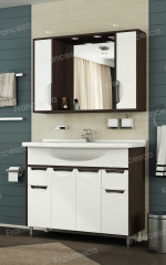 Тумба для комплекта Francesca Версаль 100 белый/венге (2ящ+4дв)