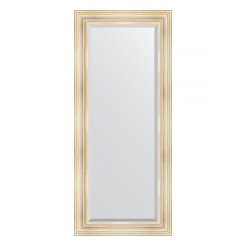 Зеркало настенное с фацетом EVOFORM в багетной раме травленое серебро, 69х159 см, BY 3575