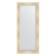 Зеркало настенное с фацетом EVOFORM в багетной раме травленое серебро, 69х159 см, BY 3575