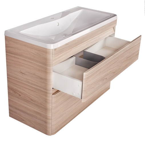 Тумба подвесная Style Line Атлантика 80, Люкс ясень перламутр, PLUS