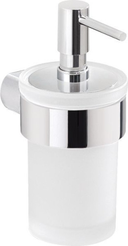Gedy Pirenei, настенный стеклянный дозатор с пластиковой помпой, цвет хром