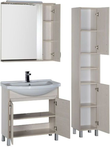 Мебель для ванной Aquanet Донна 80 белый дуб