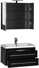 Мебель для ванной Aquanet Нота 75 черный (камерино)