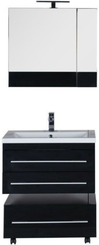 Мебель для ванной Aquanet Нота 75 черный (камерино)