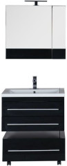 Мебель для ванной Aquanet Нота 75 черный (камерино)