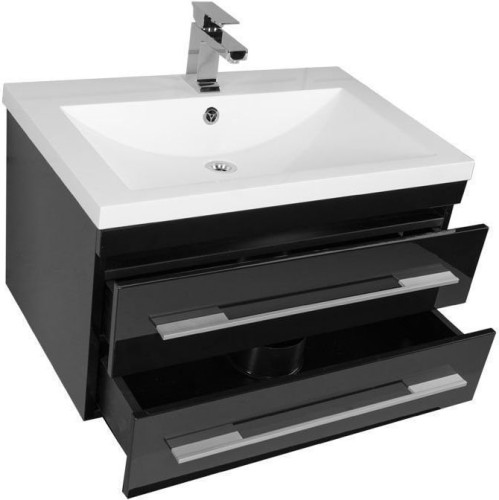 Мебель для ванной Aquanet Нота 75 черный (камерино)