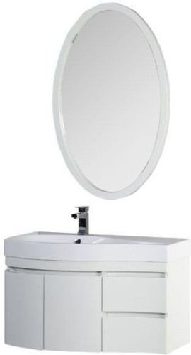 Мебель для ванной Aquanet Сопрано 95 L белый (2 дверцы 2 ящика)