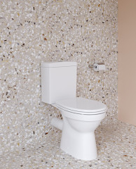 Унитаз-компакт Vitra Norm Eisberg 355х640х805, быстросьемное сиденье дюропласт с микролифтом, белый (9844B099-7202)