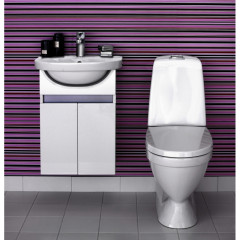 унитаз напольный безободковый, гор.выпуск, 4/2 л., c сиденьем soft closing GB111510201205+9M26S101 Nautic