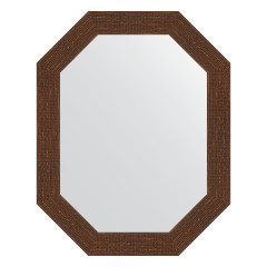 Зеркало настенное Polygon EVOFORM в багетной раме мозаика античная медь, 57х72 см, BY 7090