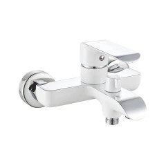 Смеситель для ванны Rose R2102F, белый/хром