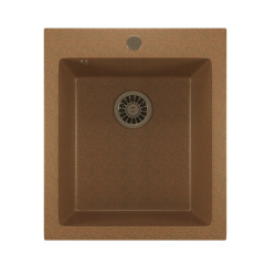 Мойка из искусственного мрамора MIXLINE ML-GM14 42x49,5 (525097)