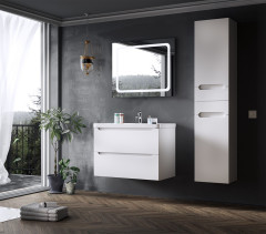 Комплект в ванную Ceruttispa тумба Пьемонт 70 подвесная №2 с умывальником "Кантэ 70"