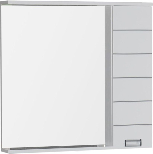 Зеркало-шкаф Aquanet Доминика 90 L LED белый