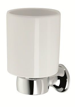 Stil Haus Opera, настенный керамический стакан, цвет хром