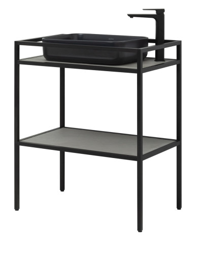 Консоль под раковину напольная Allen Brau Liberty 75 1.33002.BB черный