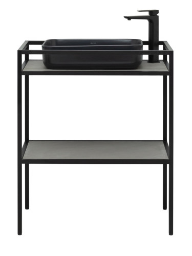 Консоль под раковину напольная Allen Brau Liberty 75 1.33002.BB черный