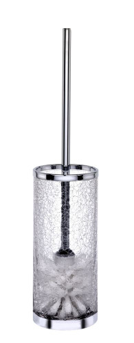 Surya Crystal, напольный ерш без крышки 9х9хh36 см, эффект битого стекла, цвет светлая бронза