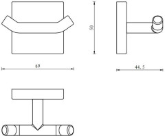 Крючок для полотенец Aquanet Flash S2