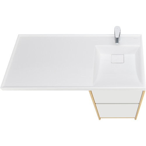 Тумба под раковину Aquaton Лондри 40 без фасада, дуб Сантана (1A267001LH0C0)