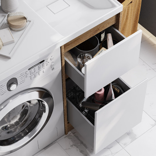 Тумба под раковину Aquaton Лондри 40 без фасада, дуб Сантана (1A267001LH0C0)