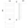 Полотенцесушитель TERMINUS Стандарт Енисей с/п П10 500х800 NEW