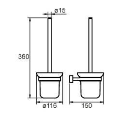 Ершик для унитаза Milardo Solomon SOLSMG0M47
