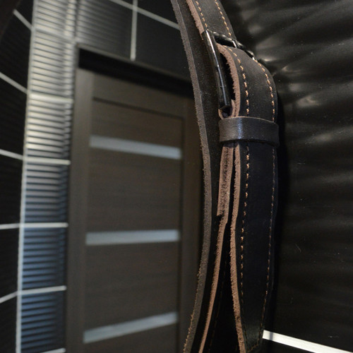 Зеркало AZARIO Капитан D510 c подсветкой и диммером, бесконтактный сенсор, коричн кожа (LED-00002331)