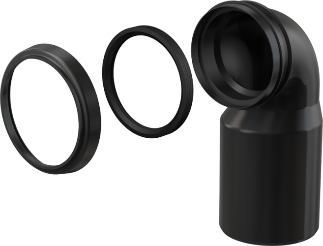 Колено стока комплект Alcadrain 90/110 (M906)