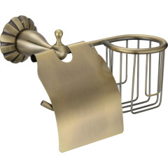 Держатель для туалетной бумаги и освежителя Savol S-L8951C бронза