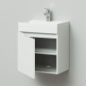 Комплект тумба подвесная Итана Александра 50 (500х350х570) левый с раковиной Classica 50 , белый глянец (295476)