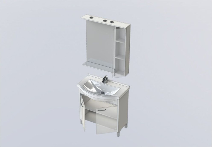 Мебель для ванной Aquanet Донна 80 венге