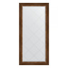 Зеркало настенное с гравировкой EVOFORM в багетной раме римская бронза, 76х158 см, BY 4277