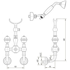 Смеситель для душа Migliore Cristalia ML.CRS-3746